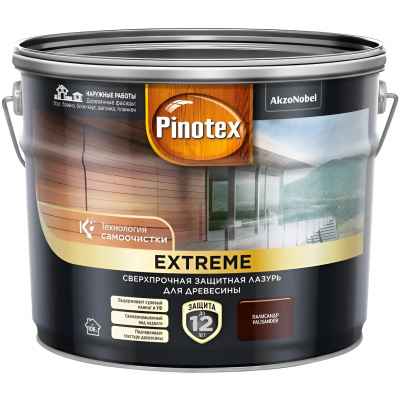 Лазурь для дерева на гибридной основе Pinotex Extreme палисандр (9л)